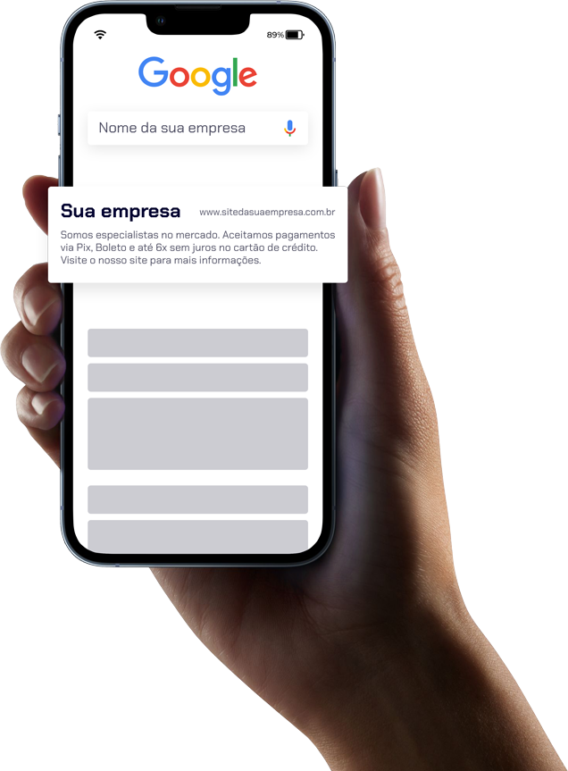 Sua empresa no Google